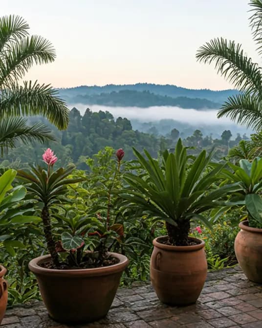 Lush Northeast Indian Garden